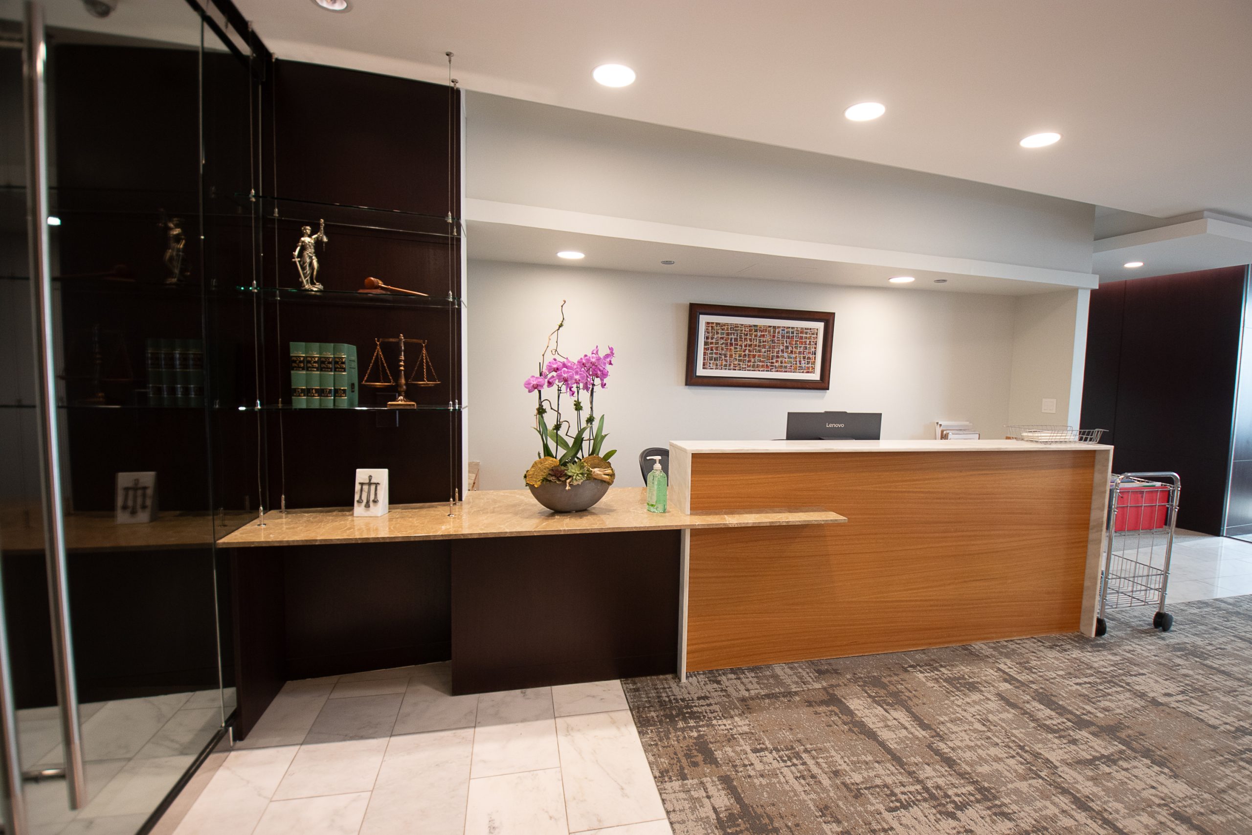 Reception area Amata 181 West Madison Chicago