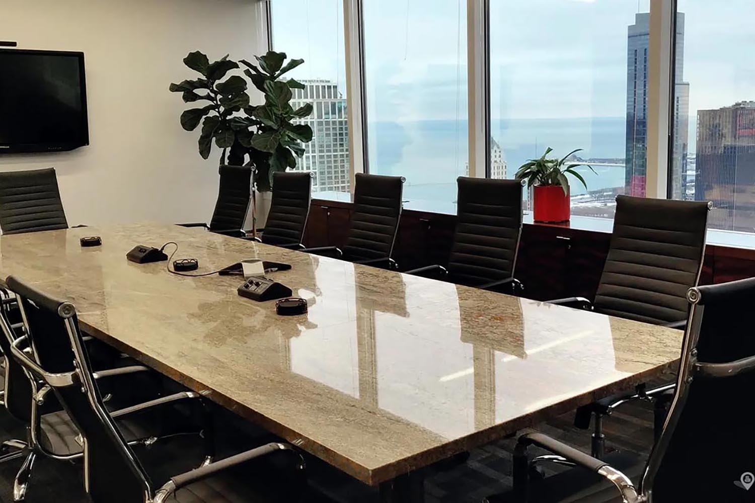 Board and training room at 77 W Wacker — Amata